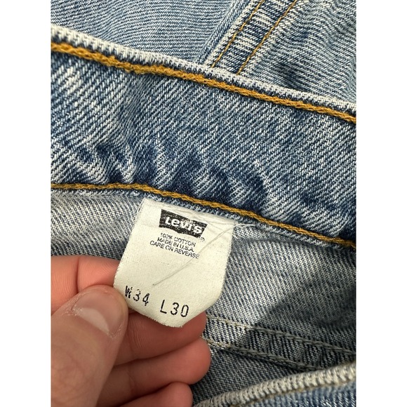 Vintage Rare Levi's 501 Made in USA Grey Tab 90s W34 L30 - Picture 3 of 5